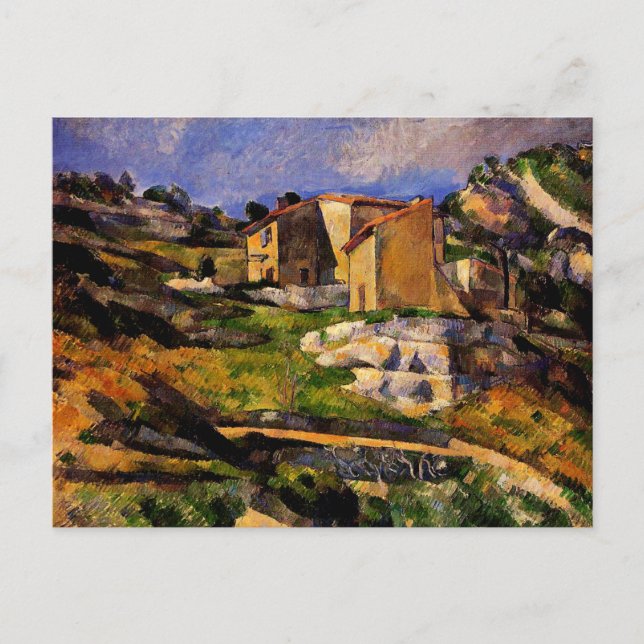 Postal Cezanne - Casas en Provenza (Anverso)