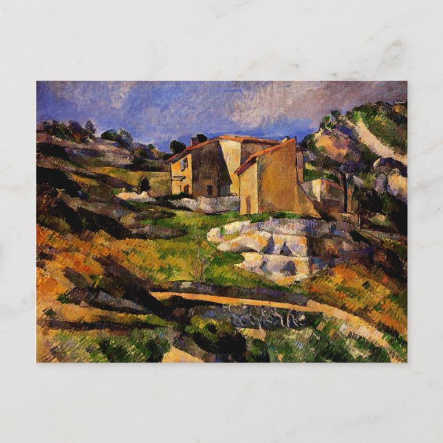 Postal Cezanne - Casas en Provenza (Anverso)