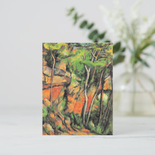 Postal Cezanne - En el parque del Chateau Noir