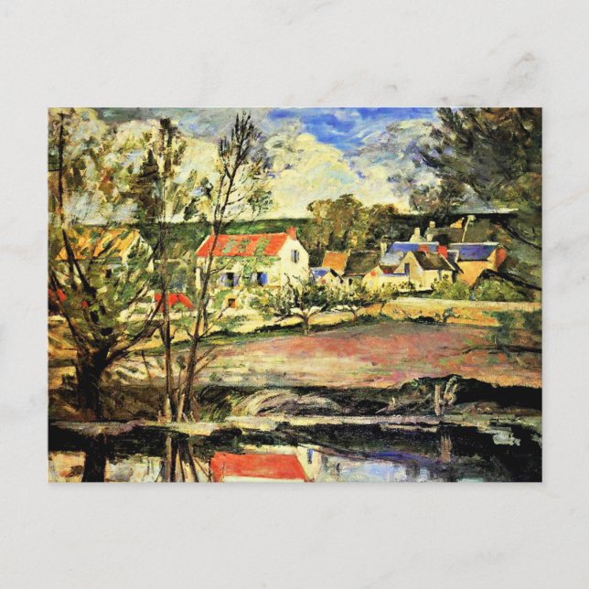 Postal Cezanne - En el valle de Oise, arte fino (Anverso)