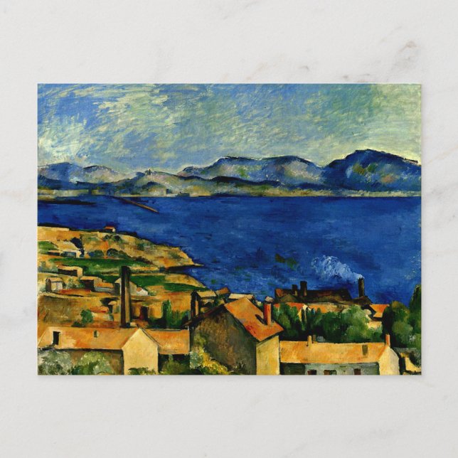 Postal Cezanne - Golfo de Marsella visto desde L'Estaque (Anverso)