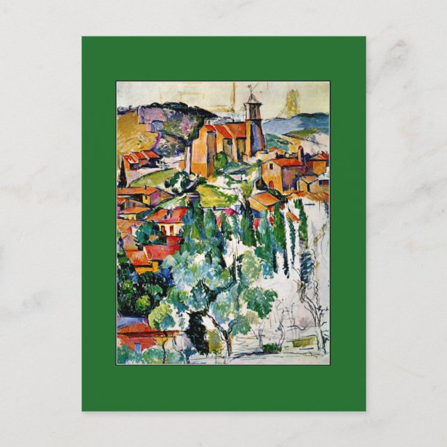 Postal Cezanne - La aldea de Gardanne (Anverso)