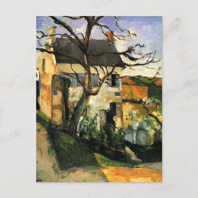 Postal Cezanne - La casa y el árbol (Anverso)