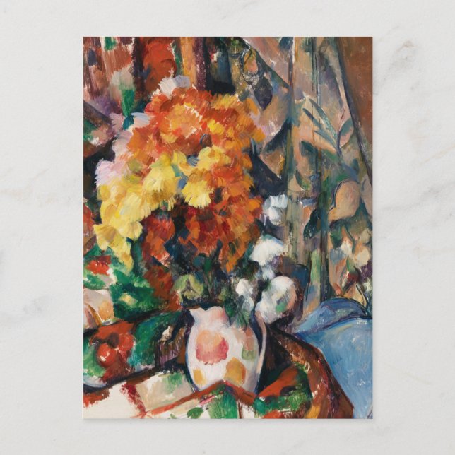 Postal Cezanne - La maleta de flores (Anverso)