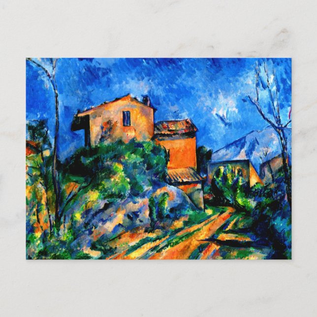 Postal Cezanne - Maison Maria con vistas al Chateau Noir (Anverso)
