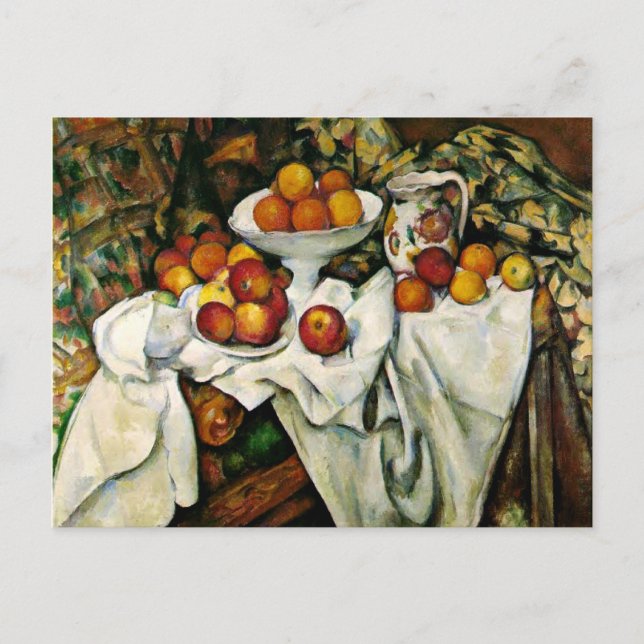 Postal Cezanne - manzanas y Naranjas (Anverso)