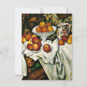 Postal Cezanne - manzanas y Naranjas