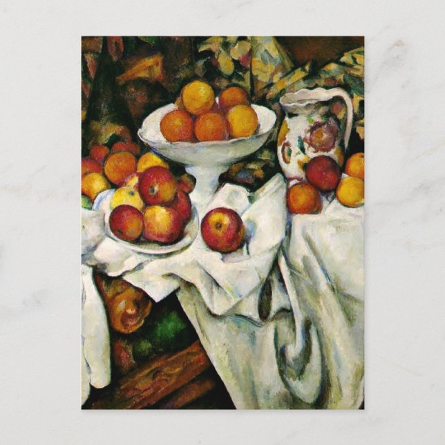 Postal Cezanne - manzanas y Naranjas (Anverso)