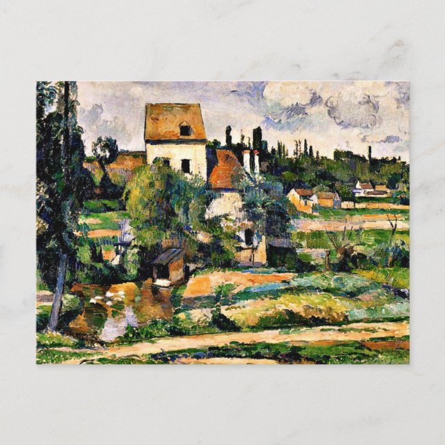 Postal Cezanne - Mill sobre el Couleuvre en Pontoise (Anverso)