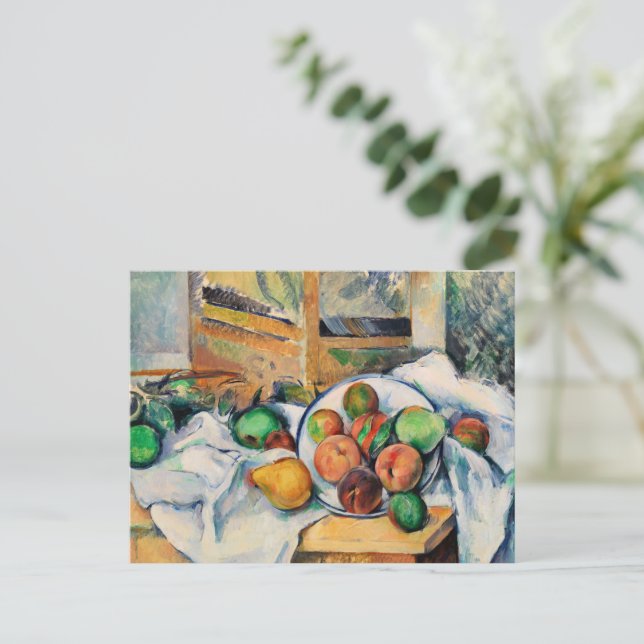 Postal Cezanne - Una mesa de esquina (Anverso de pie)