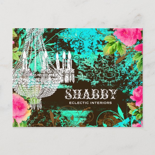Postal CG Shabby Aqua Garden Cañera (Anverso)