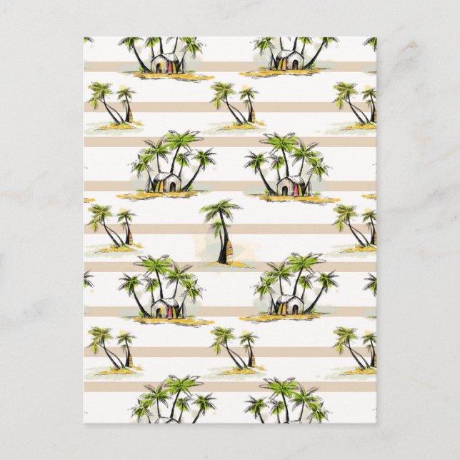 Postal Chaca Tropical Y Palmeras (Anverso)