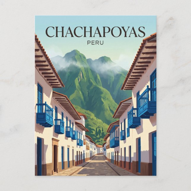 Postal Chachapoyas Perú (Anverso)