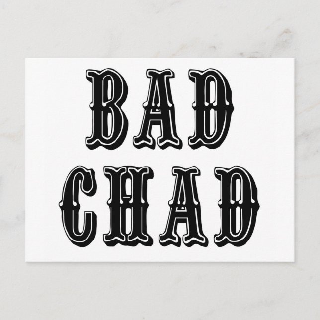 Postal Chad malo (Anverso)