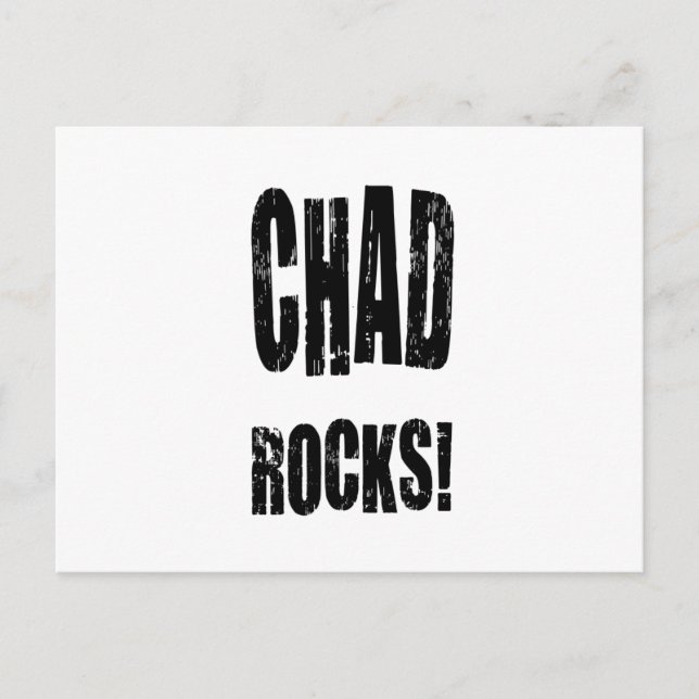 Postal ¡Chad Rocks! (Anverso)
