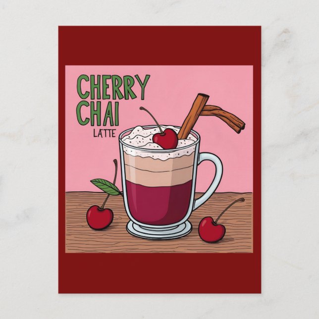 Postal chai latte (Anverso)