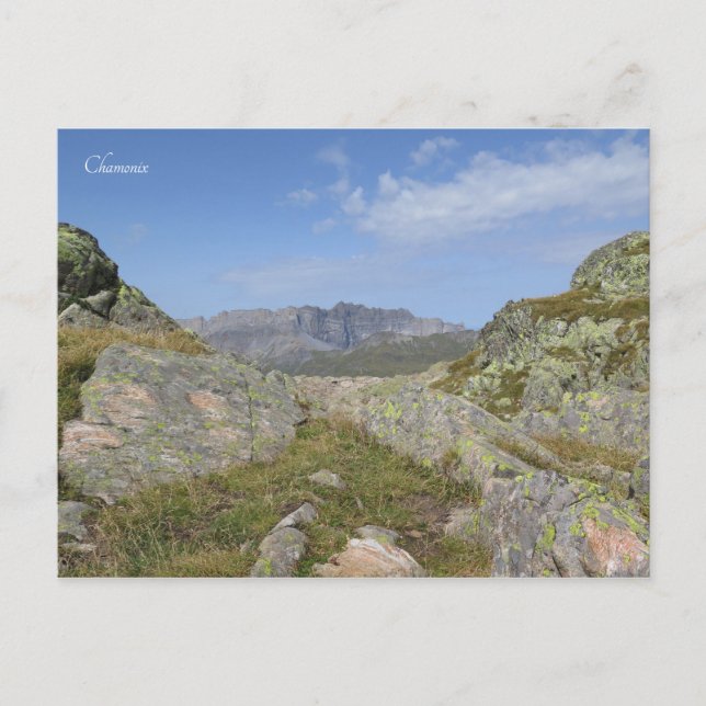 Postal Chaine des Fiz Chamonix (Anverso)