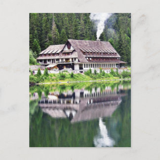 Postal Chalet En La Orilla De Poprad Tarn. Buena Reflexió