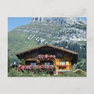 Postal Chalet sobre Le Grand Bornand, Alpes franceses, Fr