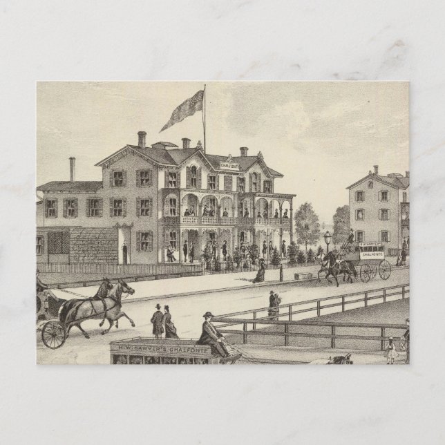 Postal Chalfonte, ciudad de Cape May, New Jersey (Anverso)