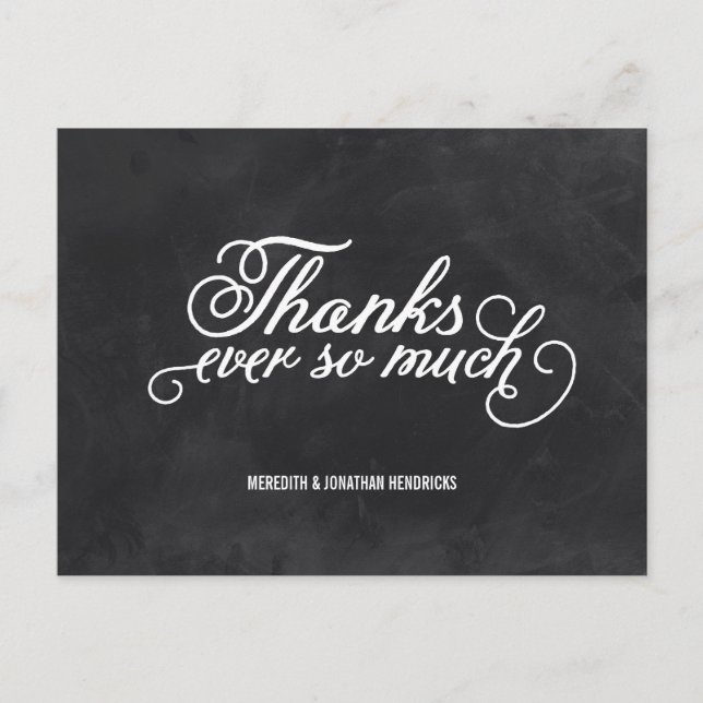 Postal Chalkboard Gracias (Anverso)