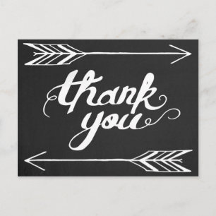 Postal Chalkboard Gracias Postcard