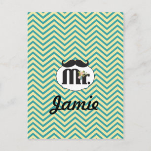 Postal Chalkboard Sr. Amarillo y verde