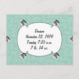 Postal Chalkboard Sr. Amarillo y verde