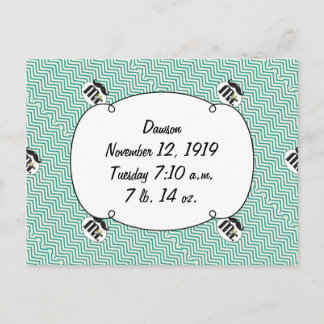 Postal Chalkboard Sr. Amarillo y verde
