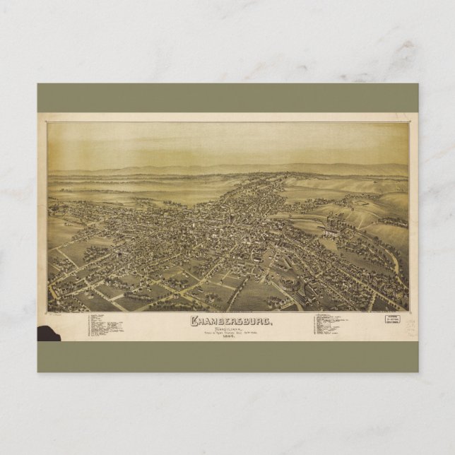 Postal Chambersburg Pennsylvania (1894) (Anverso)