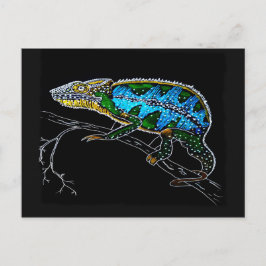 Postal Chameleon, el animal tropical