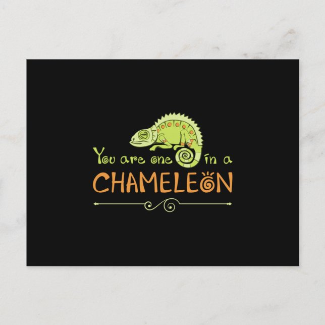 Postal Chameleon Lizard Reptile Gecko Dragon regalo graci (Anverso)