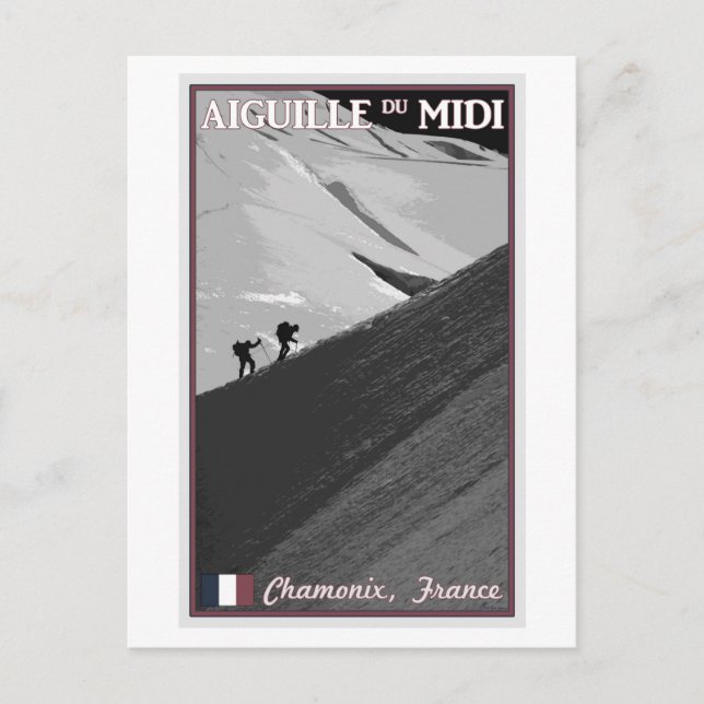 Postal Chamonix - Aiguille du Midi Arete (Anverso)