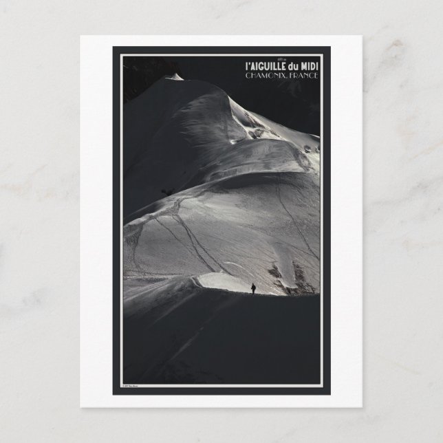 Postal Chamonix - Aiguille du Midi Arete Solo (Anverso)