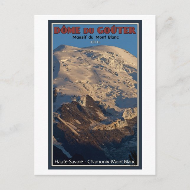 Postal Chamonix - Dome du Gouter (Anverso)