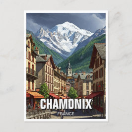 Postal Chamonix France Mont Blanc