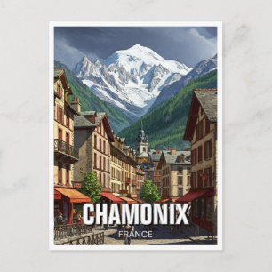 Postal Chamonix France Mont Blanc