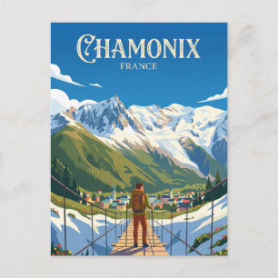 POSTAL CHAMONIX FRANCIA