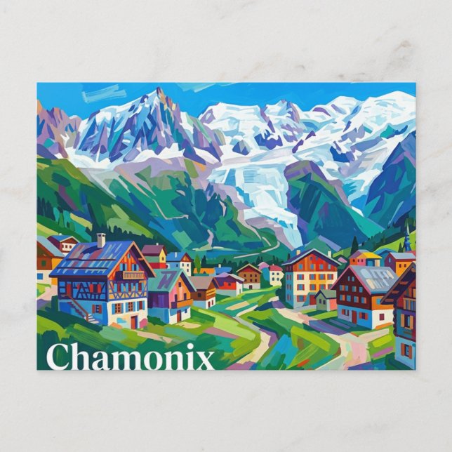 Postal Chamonix Francia (Anverso)
