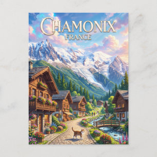 Postal Chamonix Francia