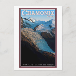 Postal Chamonix - Glaciar de Bossons