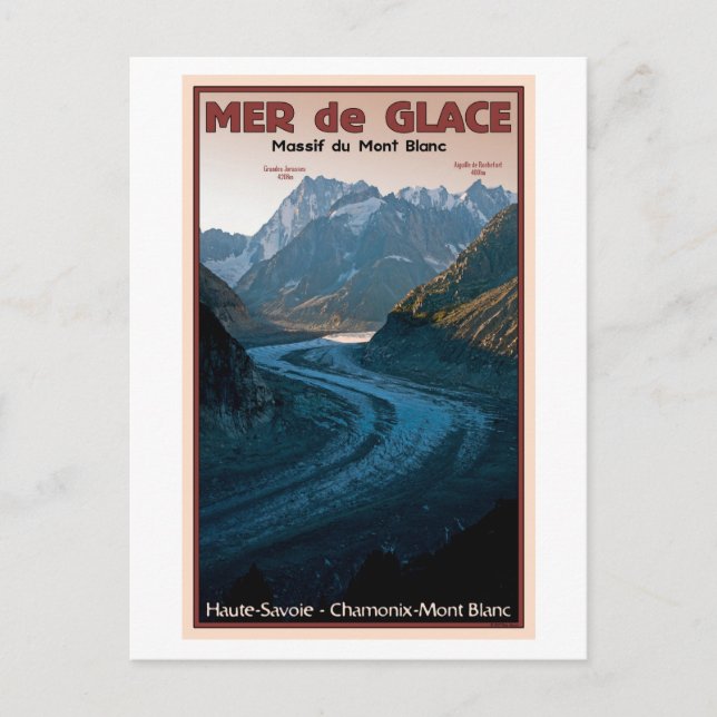 Postal Chamonix - Mer de Glace (Anverso)