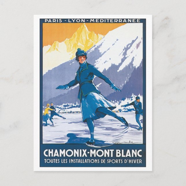 Postal Chamonix Mont Blanc (Anverso)