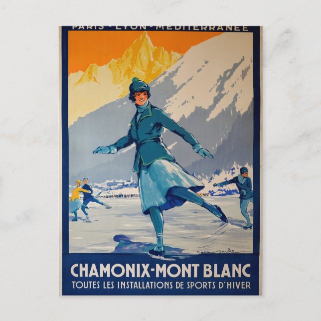 Postal Chamonix - Mont Blanc (Anverso)