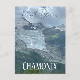 Postal Chamonix, Mont Blanc, Alpes franceses, verano