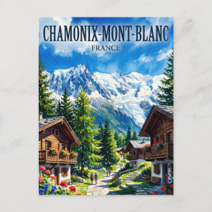 Postal Chamonix-Mont-Blanc Francia
