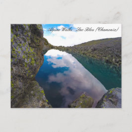 Postal Chamonix, Mont Blanc - Lago Azul, Francia