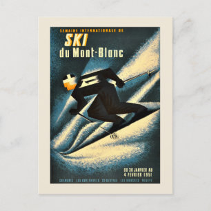 Postal Chamonix Mont Blanc Vintage