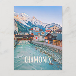 Postal Chamonix Station de ski