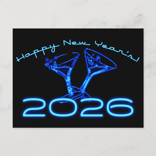 Postal champagne 2026 brindis nye (Anverso)